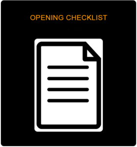 Opening Checklist